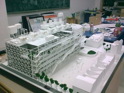 数字艺术新视野 蓬皮杜文化中心三维模型设计